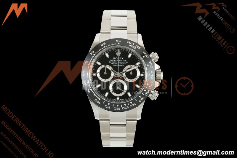Rolex - Daytona Panda 116500LN 40mm CER 904L SS/SS Black Dial VF DD4130| 롤렉스 - 데이토나 판다 116500LN 40mm CER 904L 스테인리스/스테인리스 블랙 다이얼 VF DD4130