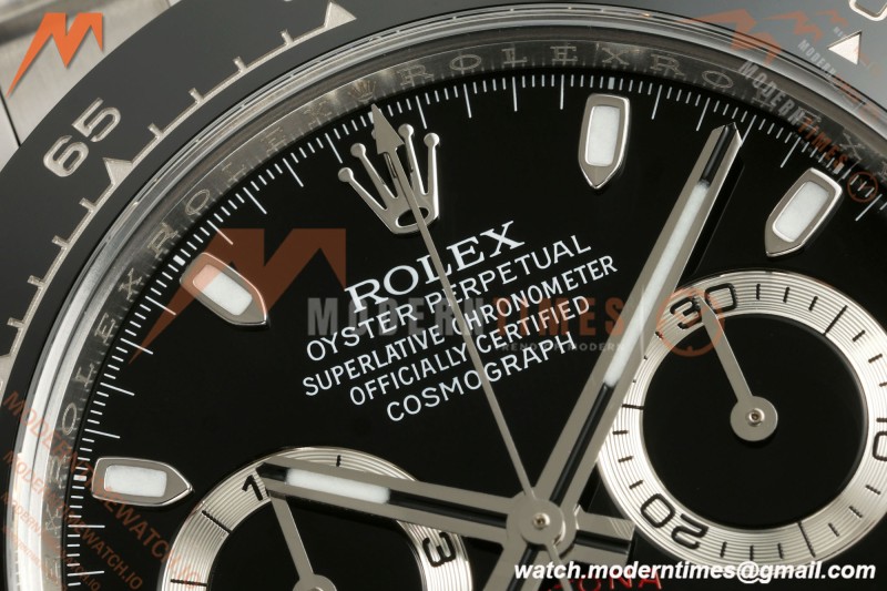 Rolex - Daytona Panda 116500LN 40mm CER 904L SS/SS Black Dial VF DD4130| 롤렉스 - 데이토나 판다 116500LN 40mm CER 904L 스테인리스/스테인리스 블랙 다이얼 VF DD4130