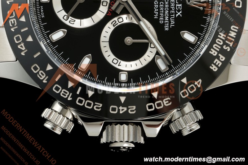 Rolex - Daytona Panda 116500LN 40mm CER 904L SS/SS Black Dial VF DD4130| 롤렉스 - 데이토나 판다 116500LN 40mm CER 904L 스테인리스/스테인리스 블랙 다이얼 VF DD4130