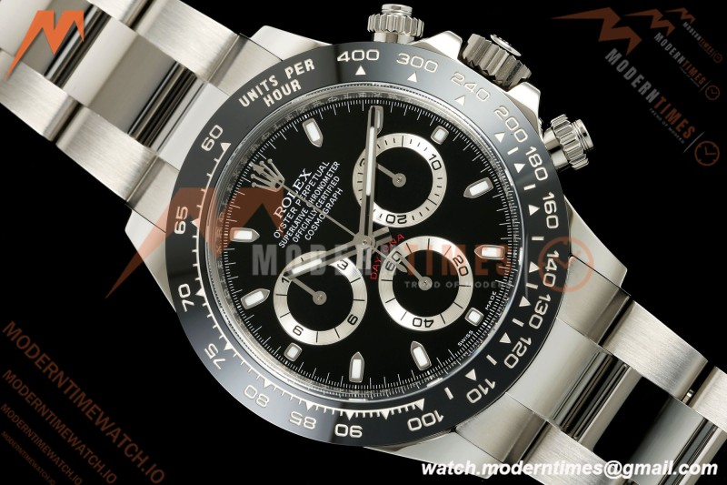 Rolex - Daytona Panda 116500LN 40mm CER 904L SS/SS Black Dial VF DD4130| 롤렉스 - 데이토나 판다 116500LN 40mm CER 904L 스테인리스/스테인리스 블랙 다이얼 VF DD4130