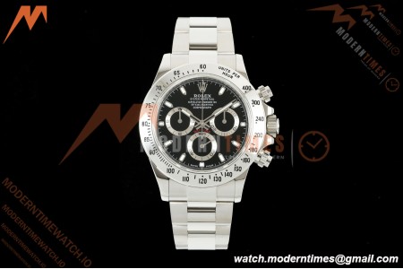 Rolex - Daytona 116520 40mm 904L SS/SS Blk/Stk UFO SH-TW4130 Free Sprung | 롤렉스 데이토나 116520 40mm 904L 스테인리스 스틸/스테인리스 스틸 블랙/스톡 UFO ​​SH-TW4130 프리 점프