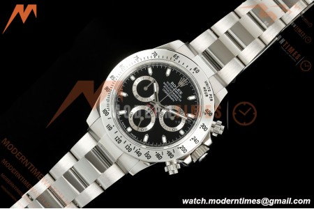Rolex - Daytona 116520 40mm 904L SS/SS Blk/Stk UFO SH-TW4130 Free Sprung | 롤렉스 데이토나 116520 40mm 904L 스테인리스 스틸/스테인리스 스틸 블랙/스톡 UFO ​​SH-TW4130 프리 점프