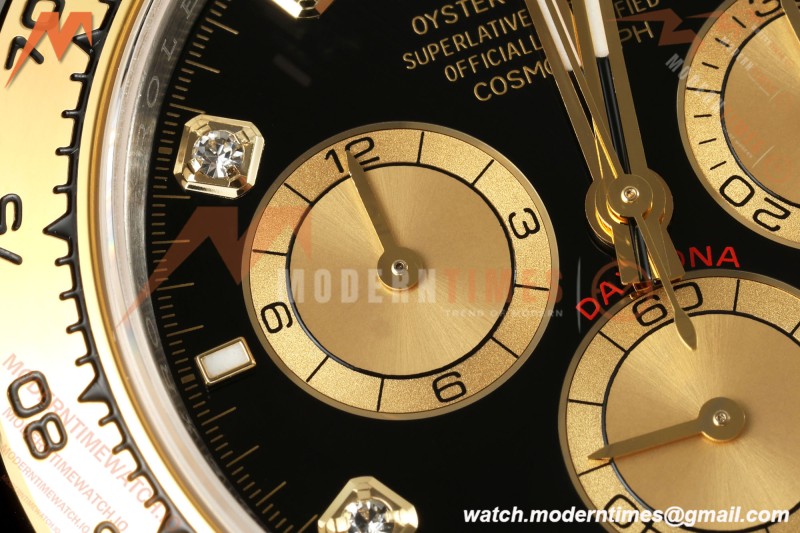 Rolex - Daytona 126503 40mm SS/YG Blk/YG Diamonds Dial UFO UF4131 Free Sprung 