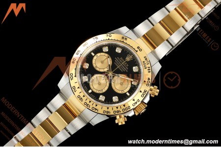 Rolex - Daytona 126503 40mm SS/YG Blk/YG Diamonds Dial UFO UF4131 Free Sprung 