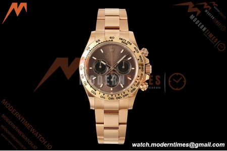 Rolex - Daytona 126505 40mm RG/RG Brn/Blk/Stk RWF DD4131 Free Sprung