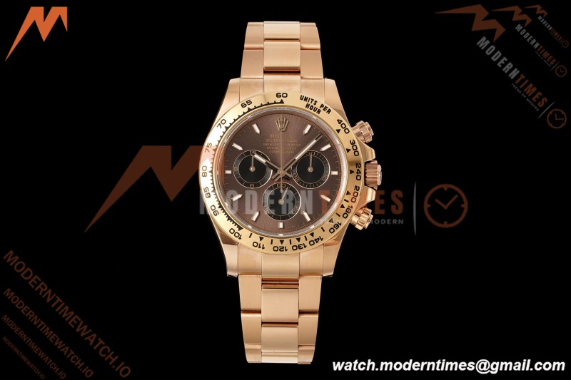Rolex - Daytona 126505 40mm RG/RG Brn/Blk/Stk RWF DD4131 Free Sprung