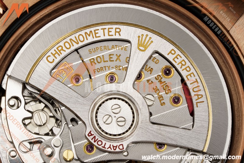 Rolex - Daytona 126505 40mm RG/RG Blk/Chap/Stk RWF DD4131 Free Sprung