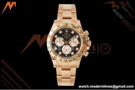 Rolex - Daytona 126505 40mm RG/RG Blk/Chap/Dia RWF DD4131 Free Sprung