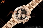 Rolex - Daytona 126505 40mm RG/RG Blk/RG Diamonds Dial UFO UF4131 Free Sprung 