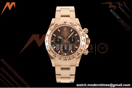 Rolex - Daytona 126505 40mm RG/RG Brn/Blk/Stk Dial UFO UF4131 Free Sprung 