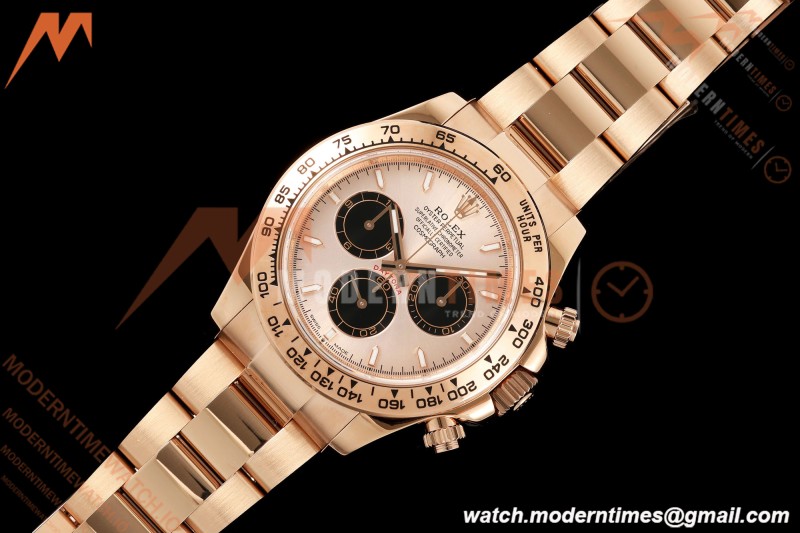 Rolex - Daytona 126505 40mm RG/RG Champagne/Blk/Stk Dial UFO UF4131 Free Sprung 