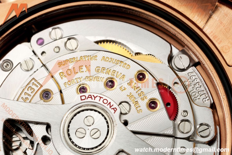 Rolex - Daytona 126505 40mm RG/RG Blk/Chap/Stk Dial UFO UF4131 Free Sprung 