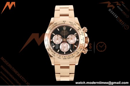 Rolex - Daytona 126505 40mm RG/RG Blk/Chap/Stk Dial UFO UF4131 Free Sprung 