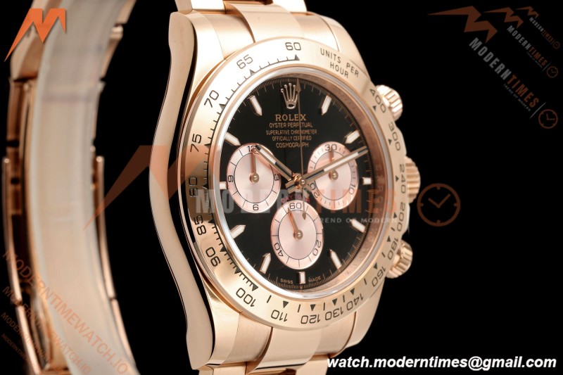 Rolex - Daytona 126505 40mm RG/RG Blk/Chap/Stk Dial UFO UF4131 Free Sprung 