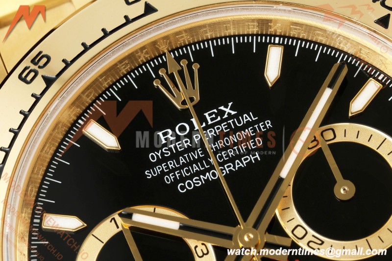 Rolex - Daytona 126508 40mm YG/YG Blk/Stk Dial UFO UF4131 Free Sprung 