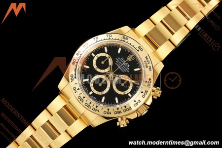 Rolex - Daytona 126508 40mm YG/YG Blk/Stk Dial UFO UF4131 Free Sprung 