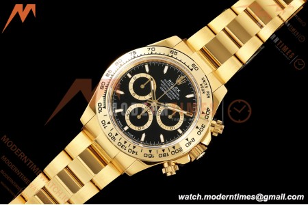 Rolex - Daytona 126508 40mm YG/YG Blk/Stk Dial UFO UF4131 Free Sprung 
