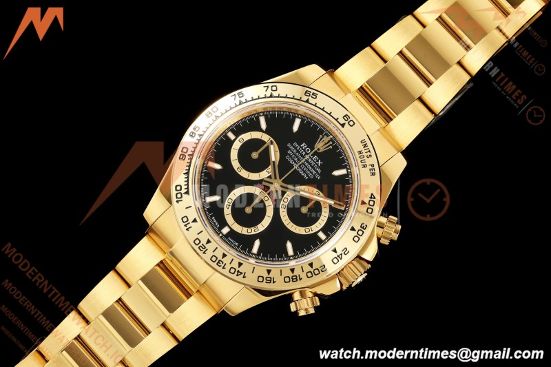 Rolex - Daytona 126508 40mm YG/YG Blk/Stk Dial UFO UF4131 Free Sprung 