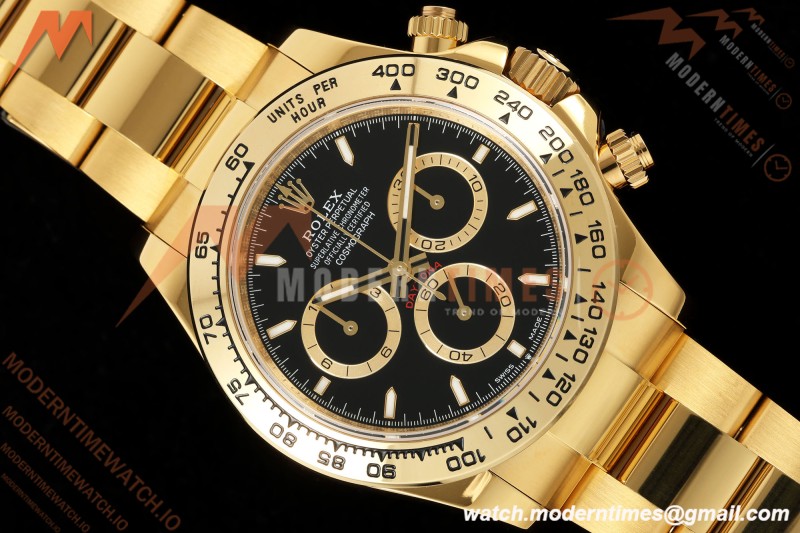 Rolex - Daytona 126508 40mm YG/YG Blk/Stk Dial UFO UF4131 Free Sprung 