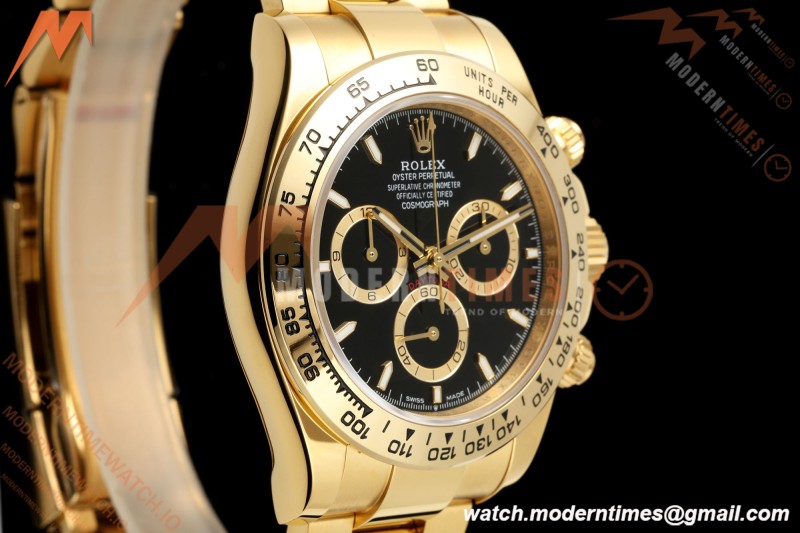 Rolex - Daytona 126508 40mm YG/YG Blk/Stk Dial UFO UF4131 Free Sprung 