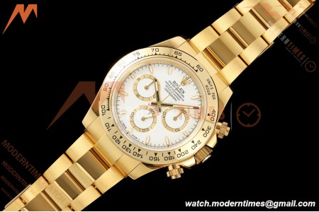 Rolex - Daytona 126508 40mm YG/YG Wht/Stk Dial UFO UF4131 Free Sprung 