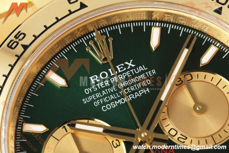 Rolex - Daytona 126508 40mm YG/YG Grn/YG Dial UFO UF4131 Free Sprung 