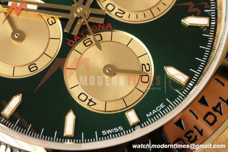 Rolex - Daytona 126508 40mm YG/YG Grn/YG Dial UFO UF4131 Free Sprung 