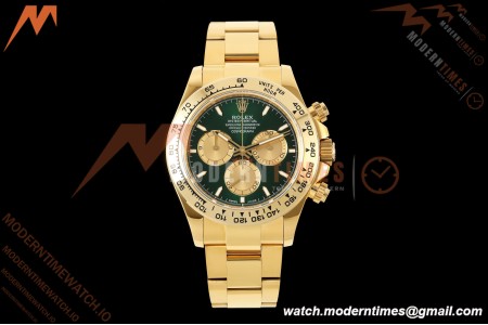 Rolex - Daytona 126508 40mm YG/YG Grn/YG Dial UFO UF4131 Free Sprung 