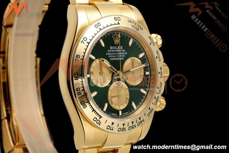 Rolex - Daytona 126508 40mm YG/YG Grn/YG Dial UFO UF4131 Free Sprung 