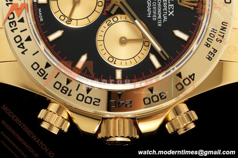 Rolex - Daytona 126508 40mm YG/YG Blk/YG Dial UFO UF4131 Free Sprung 