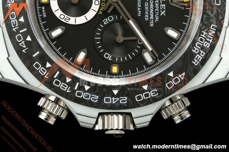 Rolex - Daytona 40mm DIW "Striker" Edition Unique Watch White Carbon Fiber FC/NY Black Dial DIWF SH4130