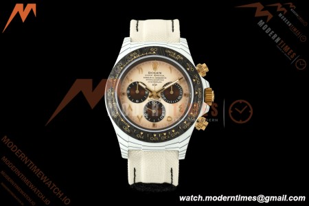 Rolex - Daytona 40mm DIW "Desert Eagle" Edition White Carbon Fiber/NY Sand Color/Arabic Dial DIWF SH4130 | ロレックス - デイトナ 40mm DIW 「デザートイーグル」 エディション ホワイトカーボン/ナイロン サンドカラーアラビック文字盤 DIWF SH4130