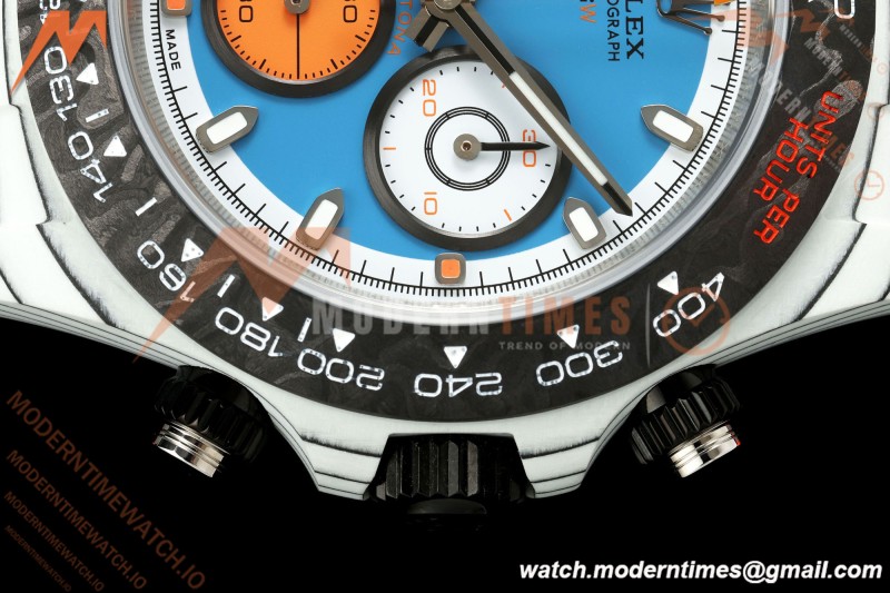 Rolex - Daytona DIW "Veloce" Edition 40mm White Carbon Fiber/NY Blu/Stk Dial DIWF SH4130
