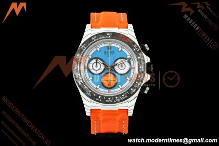 Rolex - Daytona DIW "Veloce" Edition 40mm White Carbon Fiber/NY Blu/Stk Dial DIWF SH4130 | ロレックス - デイトナ 40mm DIW 「ヴェローチェ」 エディション ホワイトカーボン/ナイロン ブルーバーインデックス文字盤 DIWF SH4130