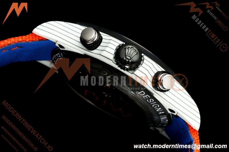 Rolex - Daytona DIW "Veloce" Edition 40mm White Carbon Fiber/NY Blu/Stk Dial DIWF SH4130