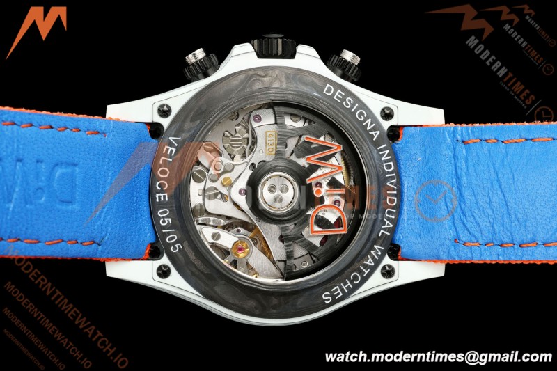 Rolex - Daytona DIW "Veloce" Edition 40mm White Carbon Fiber/NY Blu/Stk Dial DIWF SH4130