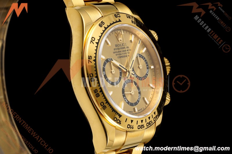 Rolex - Daytona 126508 40mm 904L YG/YG Gold/Stk Dial RWF JH4131 Weighted Free Sprung 