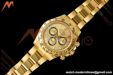 Rolex - Daytona 126508 40mm 904L YG/YG Gold/Stk Dial RWF JH4131 Weighted Free Sprung 