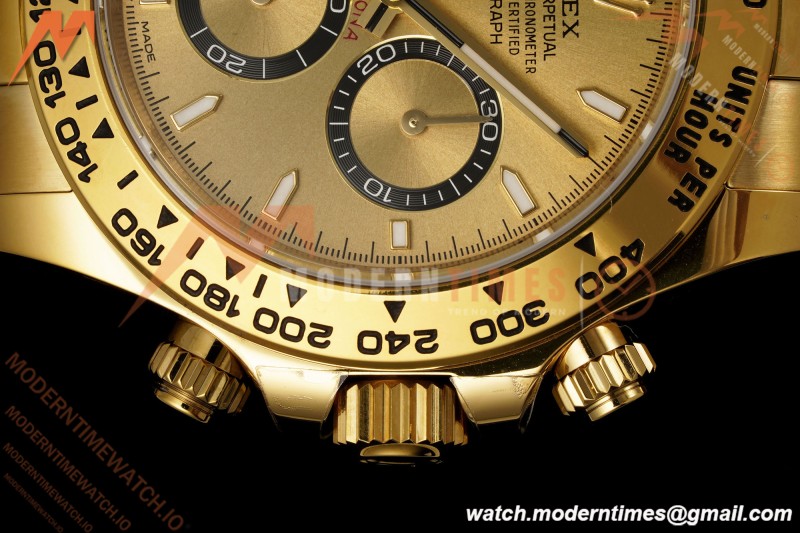 Rolex - Daytona 126508 40mm 904L YG/YG Gold/Stk Dial RWF JH4131 Weighted Free Sprung 