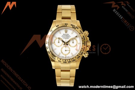 Rolex - Daytona 126508 40mm 904L YG/YG Wht/Stk Dial RWF JH4131 Weighted Free Sprung 