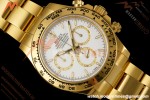 Rolex - Daytona 126508 40mm 904L YG/YG Wht/Stk Dial RWF JH4131 Weighted Free Sprung 