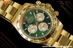 Rolex - Daytona 126508 40mm 904L YG/YG Grn/Stk Dial RWF JH4131 Weighted Free Sprung 