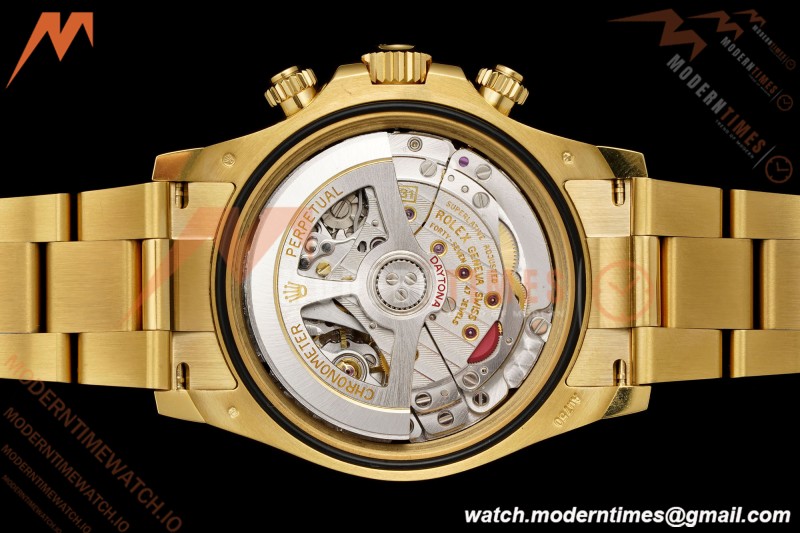 Rolex - Daytona 126508 40mm 904L YG/YG Grn/Stk Dial RWF JH4131 Weighted Free Sprung 