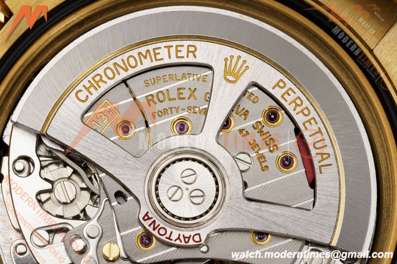 Rolex - Daytona 126508 40mm 904L YG/YG Gold/Blk/Stk Dial RWF JH4131 Weighted Free Sprung 