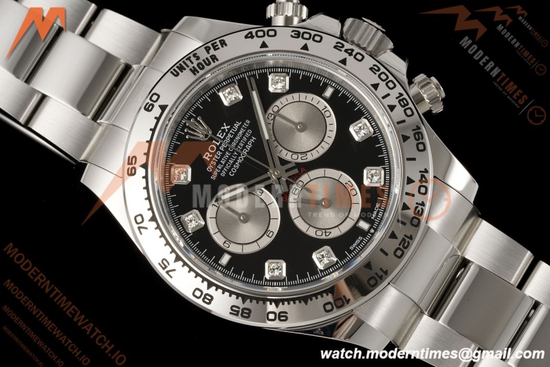 Rolex - Daytona 126509 40mm SS/SS Blk/Dia RWF JH4131 Weighted Free Sprung