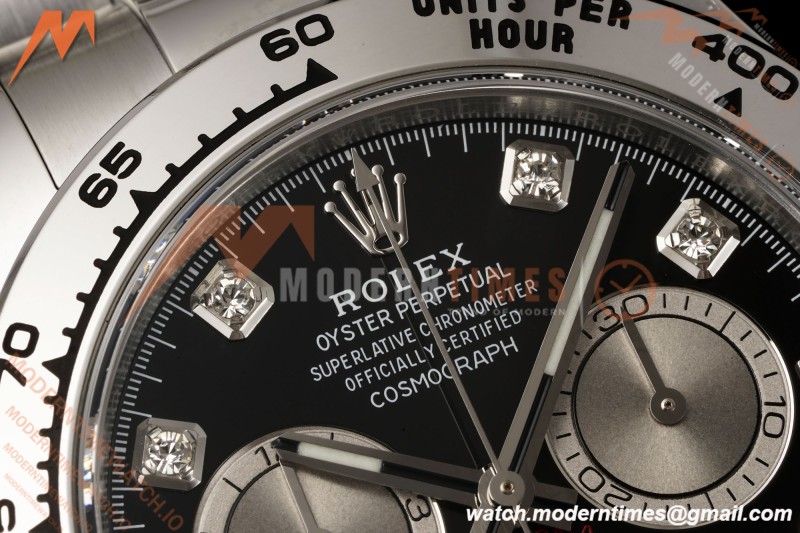 Rolex - Daytona 126509 40mm SS/SS Blk/Dia RWF JH4131 Weighted Free Sprung