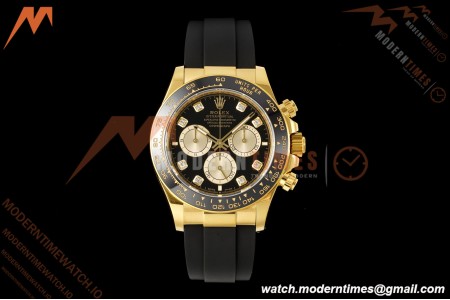 Rolex - Daytona 126518LN 40mm CER/YG/RU Blk/Gold/Dia RWF JH4131 Free Sprung