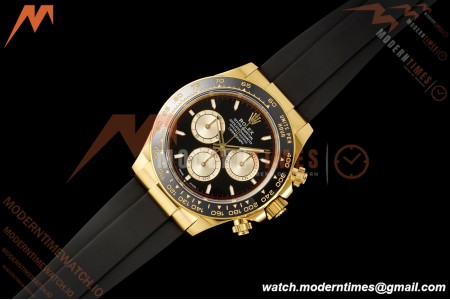 Rolex - Daytona 126518LN 40mm CER/YG/RU Blk/Gold/Stk RWF JH4131 Free Sprung