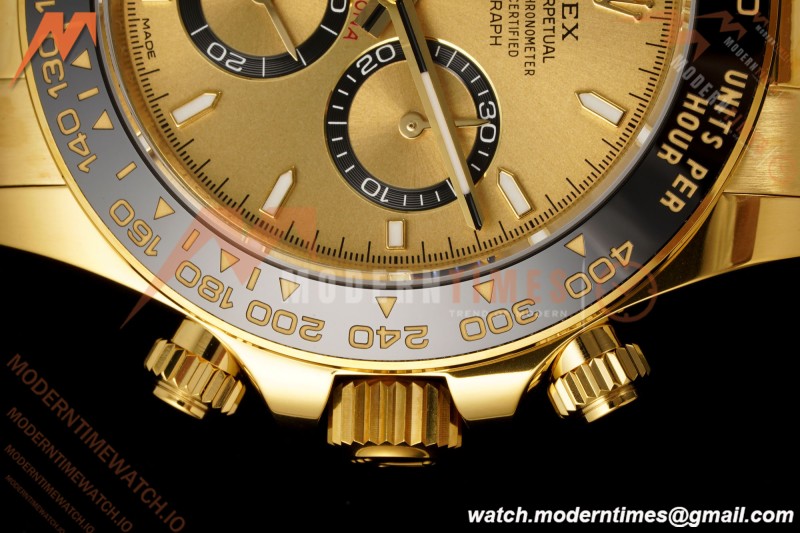 Rolex - Daytona 126518LN 40mm YG/RU Gold/Stk RWF JH4131 Free Sprung