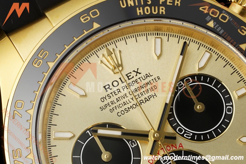 Rolex - Daytona 126518LN 40mm YG/RU Gold/Blk/Stk RWF JH4131 Free Sprung